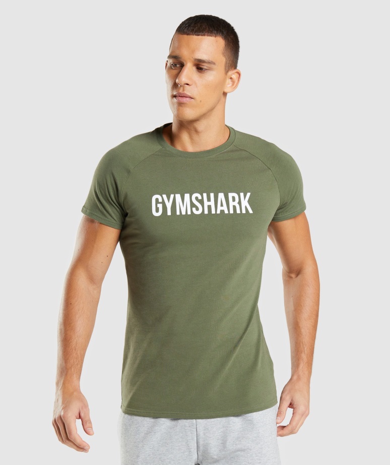 Gymshark Apollo Majica Core Olive