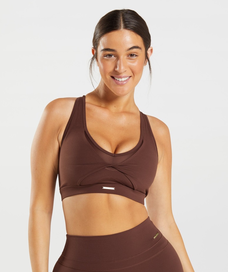 Mrežasti Nedrček Gymshark Rekindle Brown Whitney
